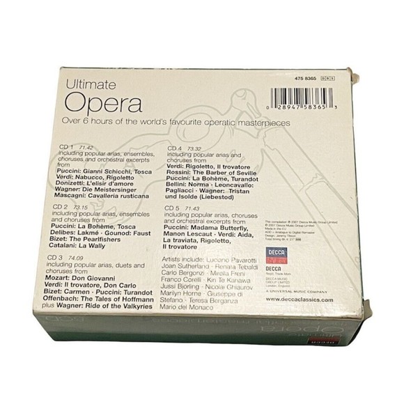 Ultimate Opera [5 CD Box Set] THE ESSENTIAL MASTERPIECES - Picture 3 of 5